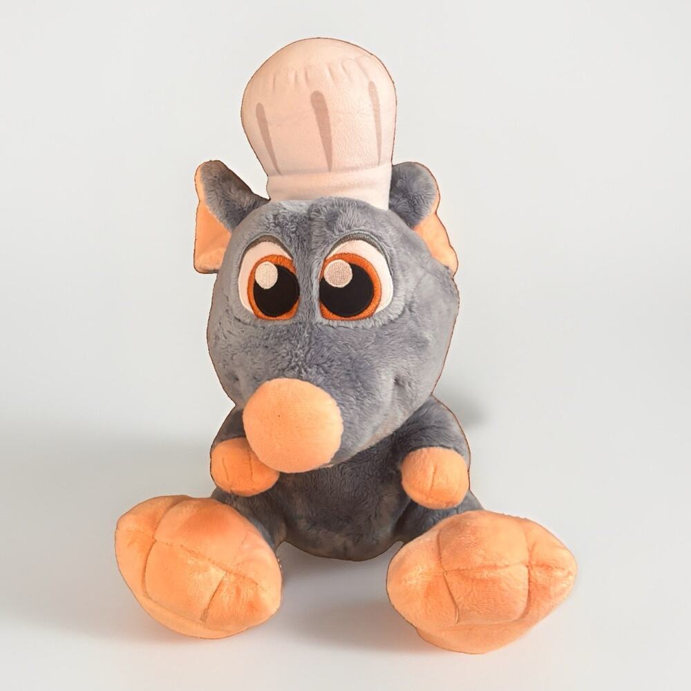 Disney Pixar Ratatouille Remy Chef Plush Stuffed Animal 14” Blue Mouse Toy